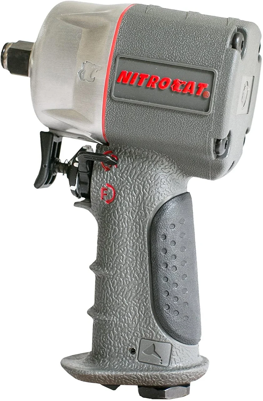 Aircat 1/2" Nitrocat Composite Compact Impact Wrench 550 ft-lb maximum torque a