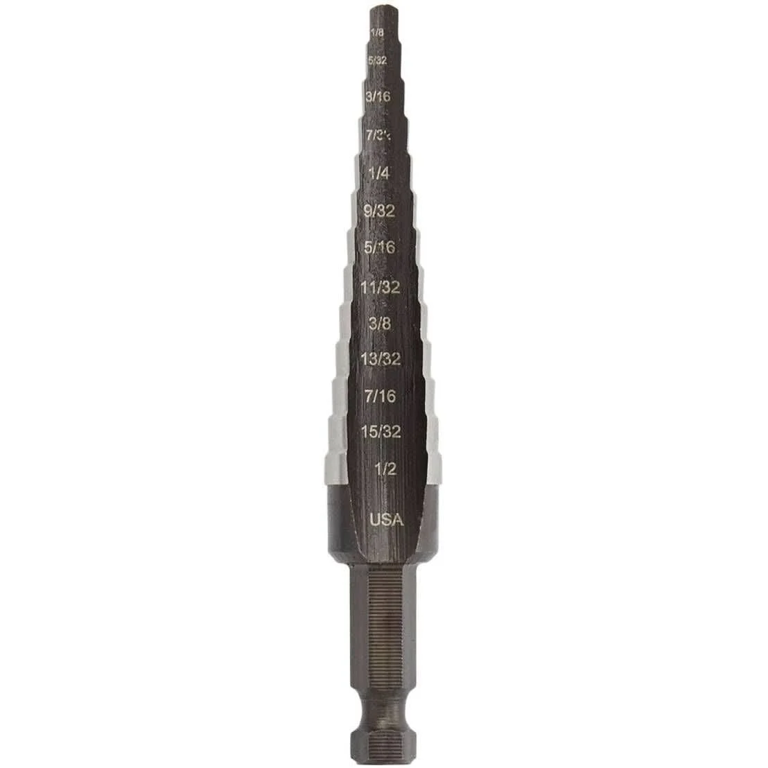 Irwin 10231 High Speed Steel Fractional Self-Starting #1 Hole Sizes 1/8-in. - 1/2-in.