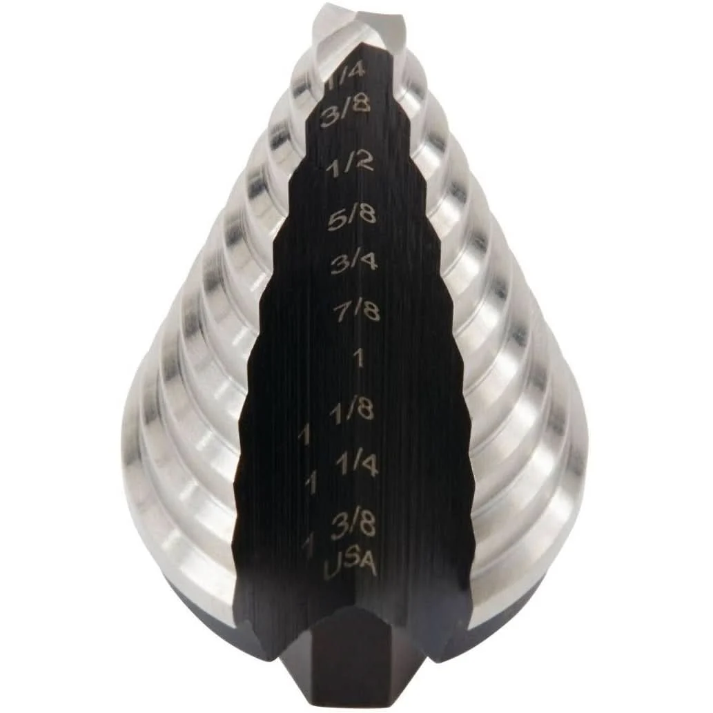 Irwin 10235 UNIBIT HSS #5 10 Step Drill Bit 1/4 -in. - 1-3/8-in.