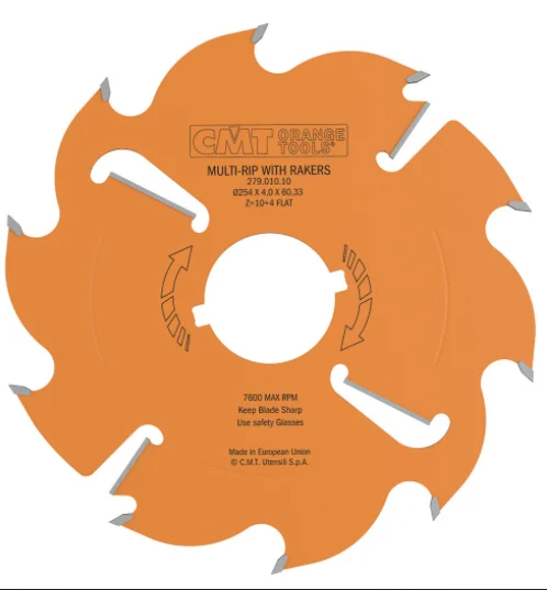 CMT 279.012.12,12'' + 1/64'',Industrial Multi-Rip Circular Saw Blades with Rakers
