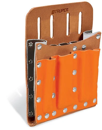 Truper Saddle Leather Eletrician's Tool Pouches, 11 Pocket Tool Pouch #11514