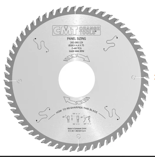 CMT 282.072.16U,15'' + 3/4'',Industrial Panel Sizing Circular Saw Blades