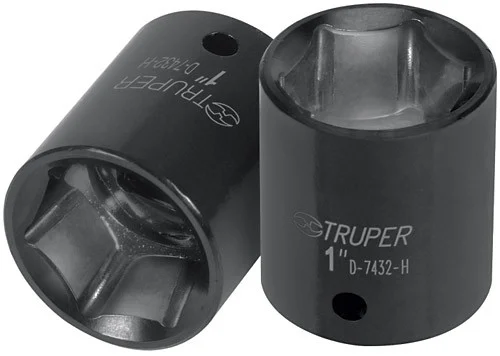 Truper 6-Point Impact Sockets, Metric, 6-Point Impact Sockets 1/2" drive 17mm 2