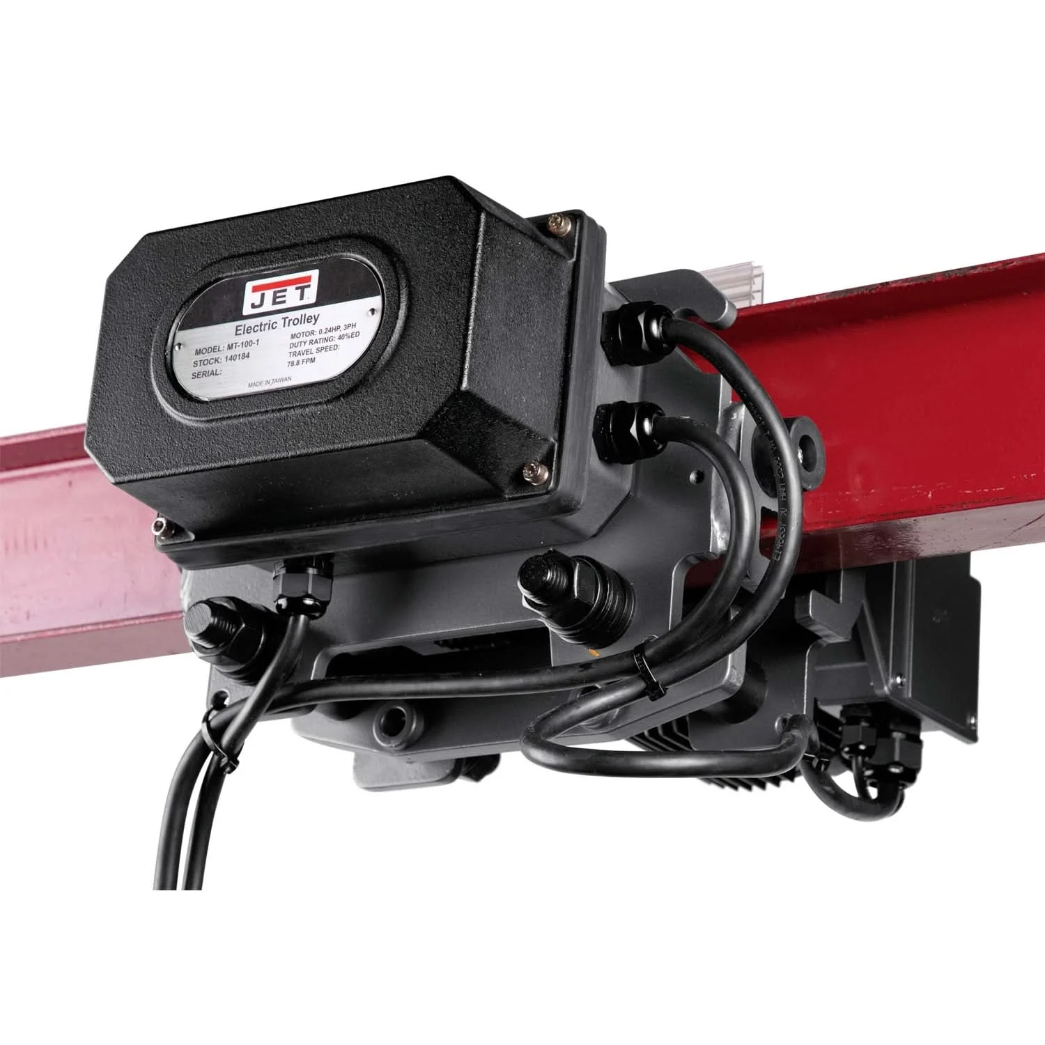 JET 140183 MT050, 1/2TON, ELECTRIC 2 SPEED TROLLEY 3Ph