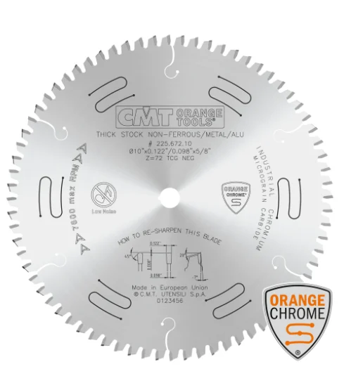 CMT 225.709.12,12'' + 1/64'',Industrial Xtreme Non-Ferrous Metal, PVC & Melamine Circular Saw Blades