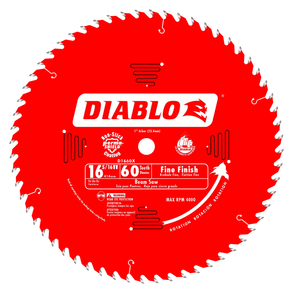 16-5/16 in. x 60 Tooth Fine Finish Beam Saw Blade - 2 per Order