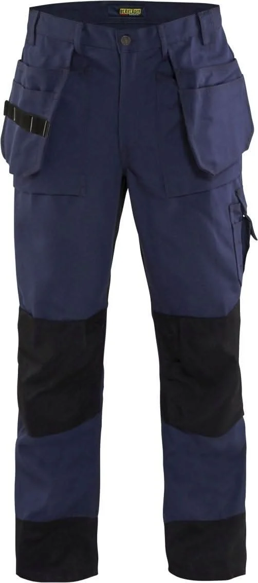 Blaklader 168013808999 Heavy Worker Pants, Navy Blue/Black