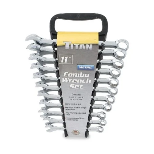 Titan 11 piece metric comb. wrench set 17312