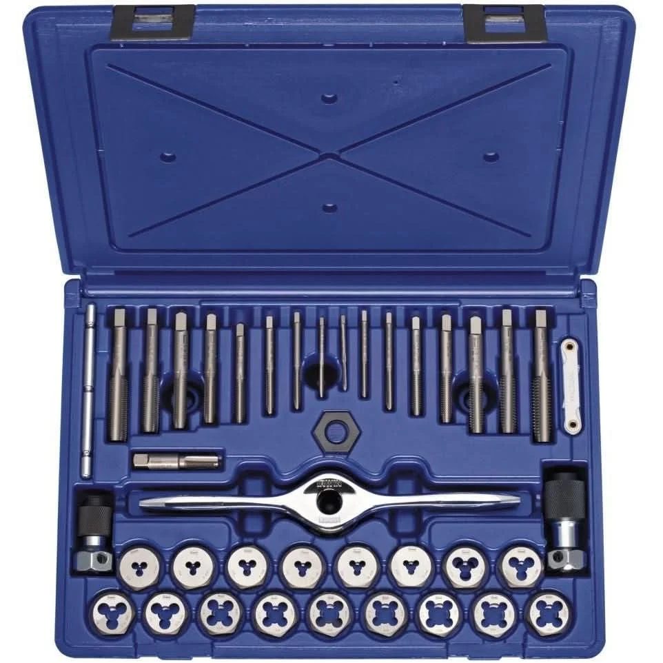 Irwin 1835091 HANSON Machine Screw And Fractional Plug Tap And Die 40 Piece Set