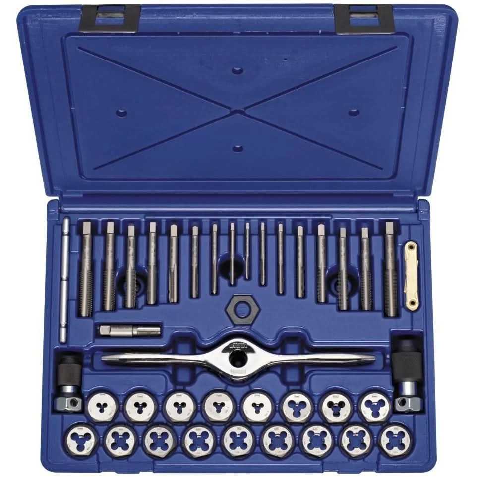 Irwin 1835092 HANSON Machine Screw And Metric Plug Tap And Die 40 Piece Set