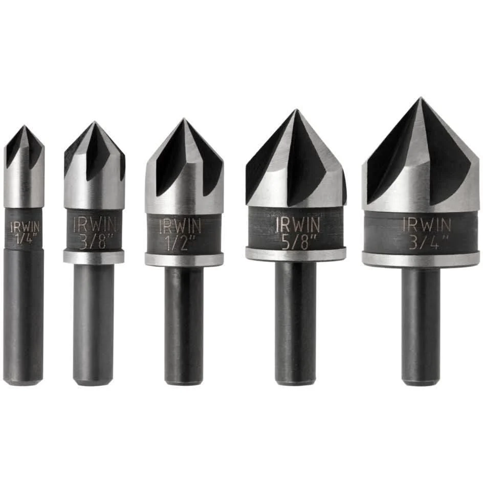 Irwin 1877791 Metal Countersink 5 Piece Set