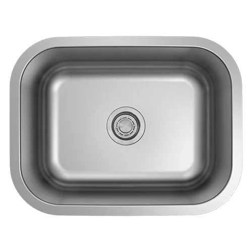 18g Standard Radius 23×18 Single Bowl Undermount Stainless Steel Kitchen Sink