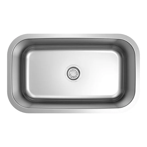 18g Standard Radius 30×18 Single Bowl Undermount Stainless Steel Kitchen Sink