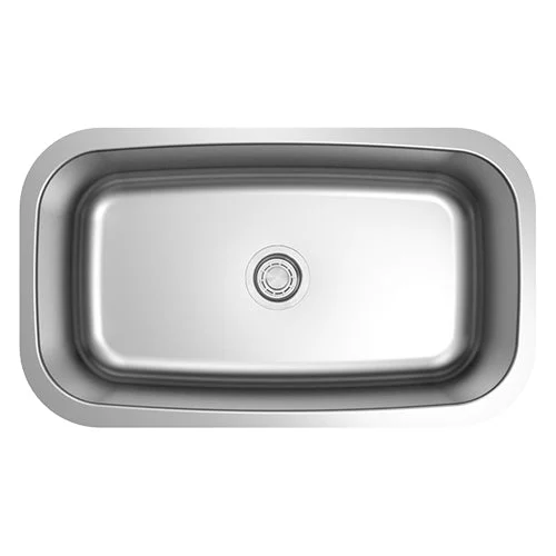18g Standard Radius 32×18 Single Bowl Undermount Stainless Steel Kitchen Sink