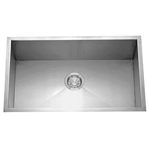 18g Zero Radius 30×18 Single Bowl Undermount Stainless Steel Kitchen Sink