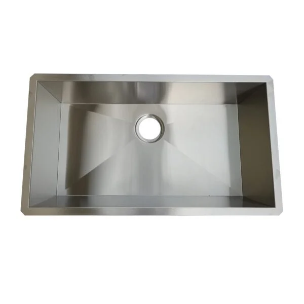 18g Zero Radius 32×18 Single Bowl Undermount Stainless Steel Kitchen Sink