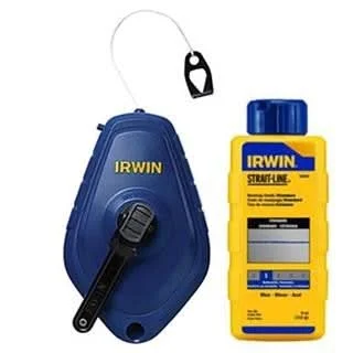 Irwin 1932885 STRAIT-LINE® Speed-Line Reel & Chalk, Permanent Red, 100'