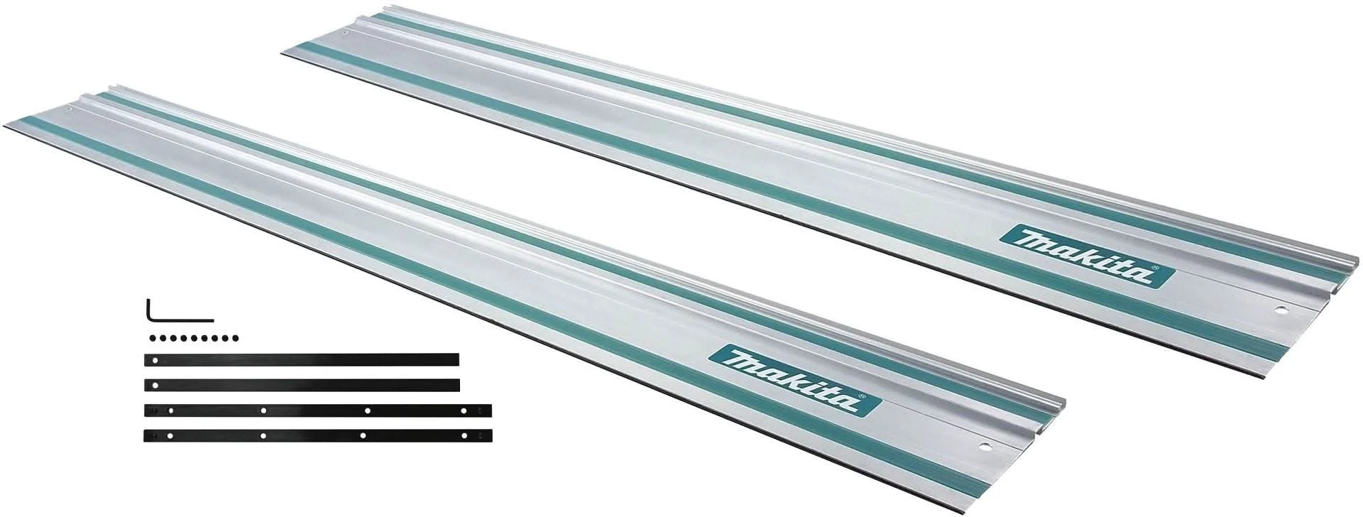 Makita 194368-5 55 In. Guide Rails for Track Saws (x2) with Guide Rail Connector Kit