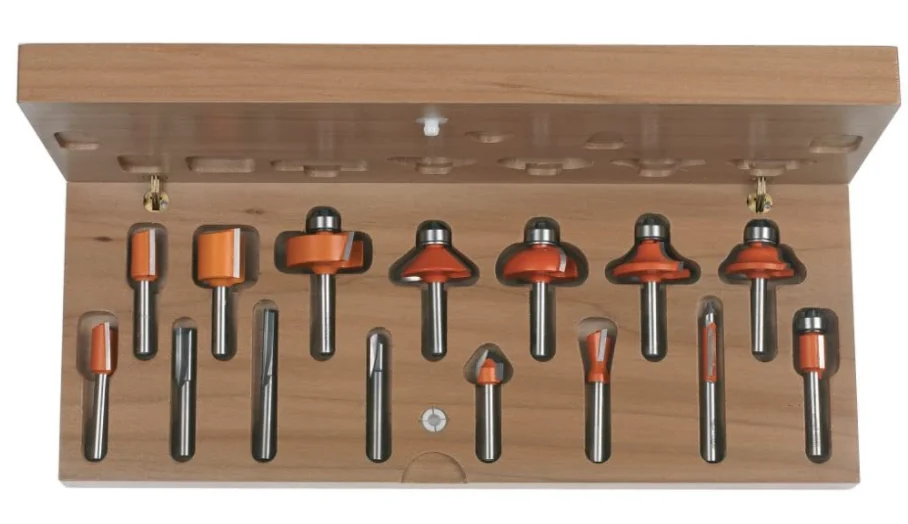 CMT 800.001.00,15 Piece Router bit Sets