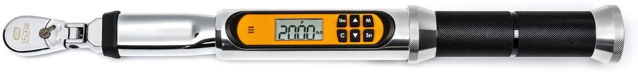 GearWrench 1/4" Drive 120XP Flex Head Electronic Torque Wrench with Angle