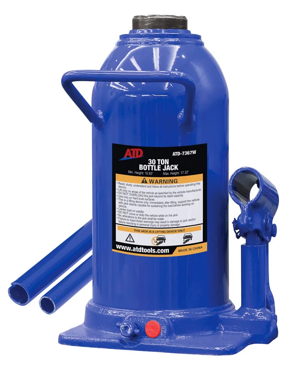 ATD Tools 30-Ton Heavy-Duty Hydraulic Side Pump Bottle Jack