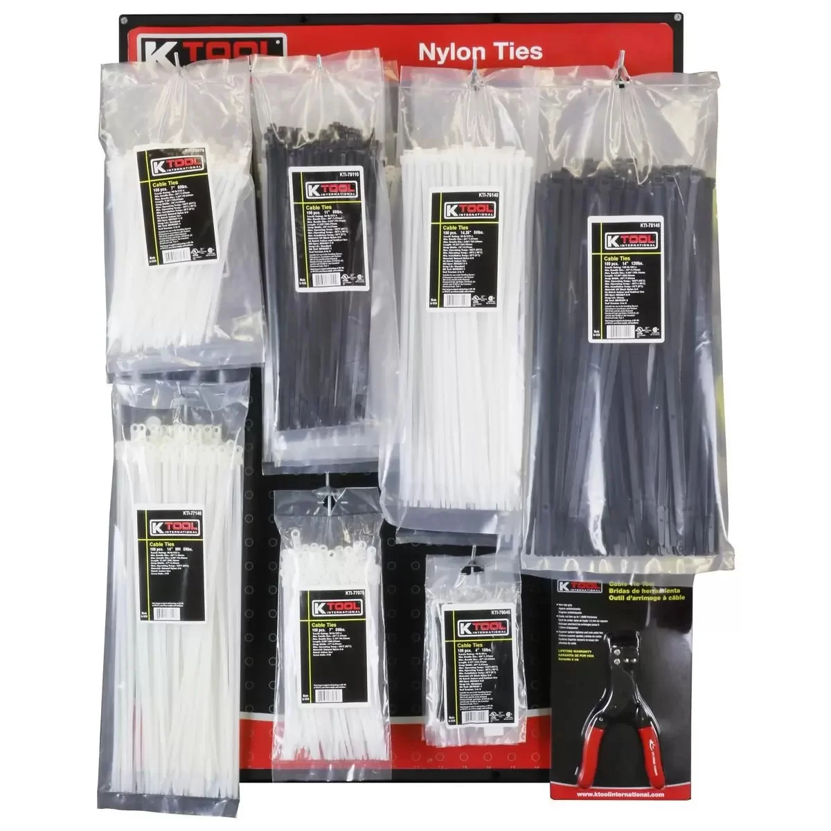 K Tool International Nylon Ties Display