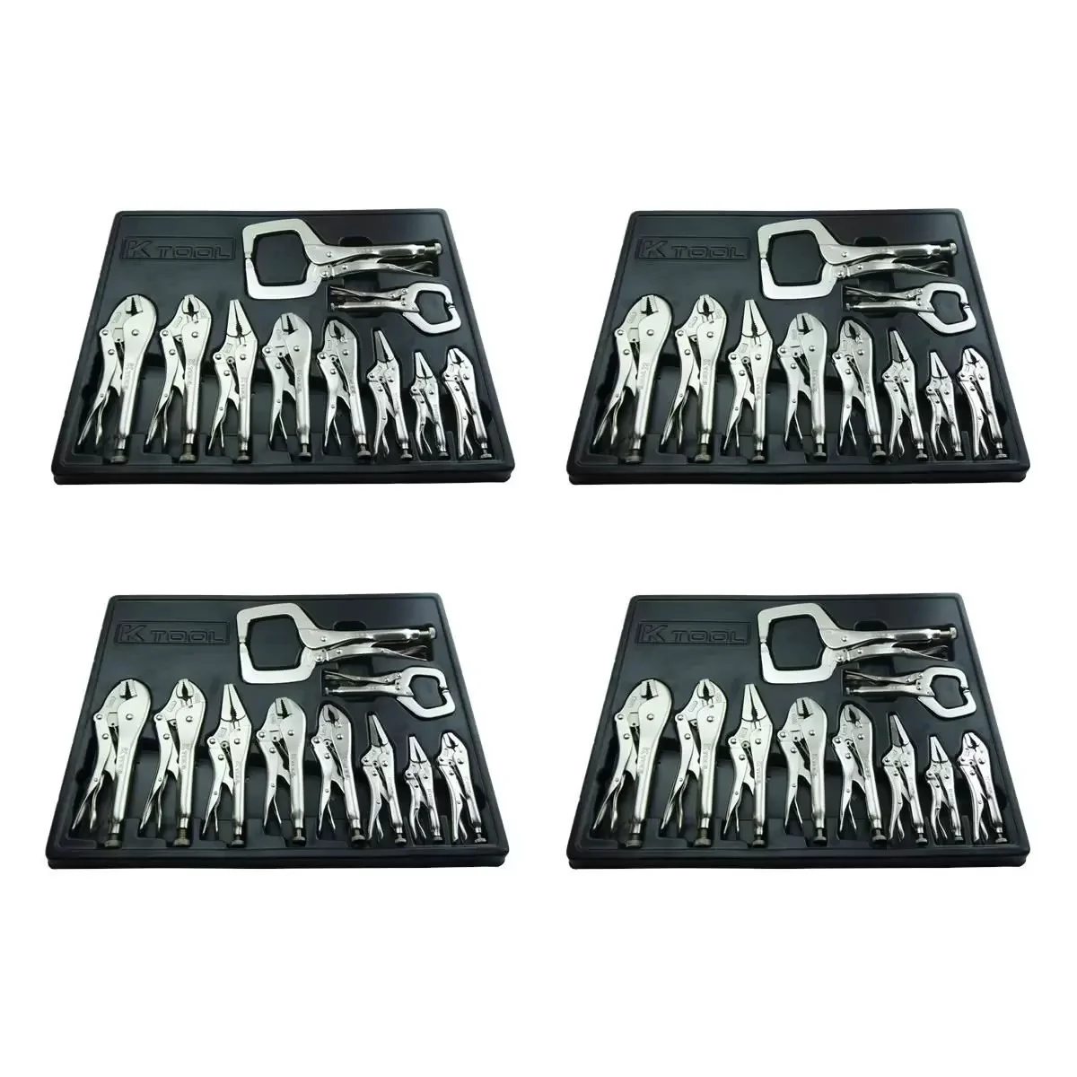 K Tool International 4-Pack of 10pc Locking Pliers Set