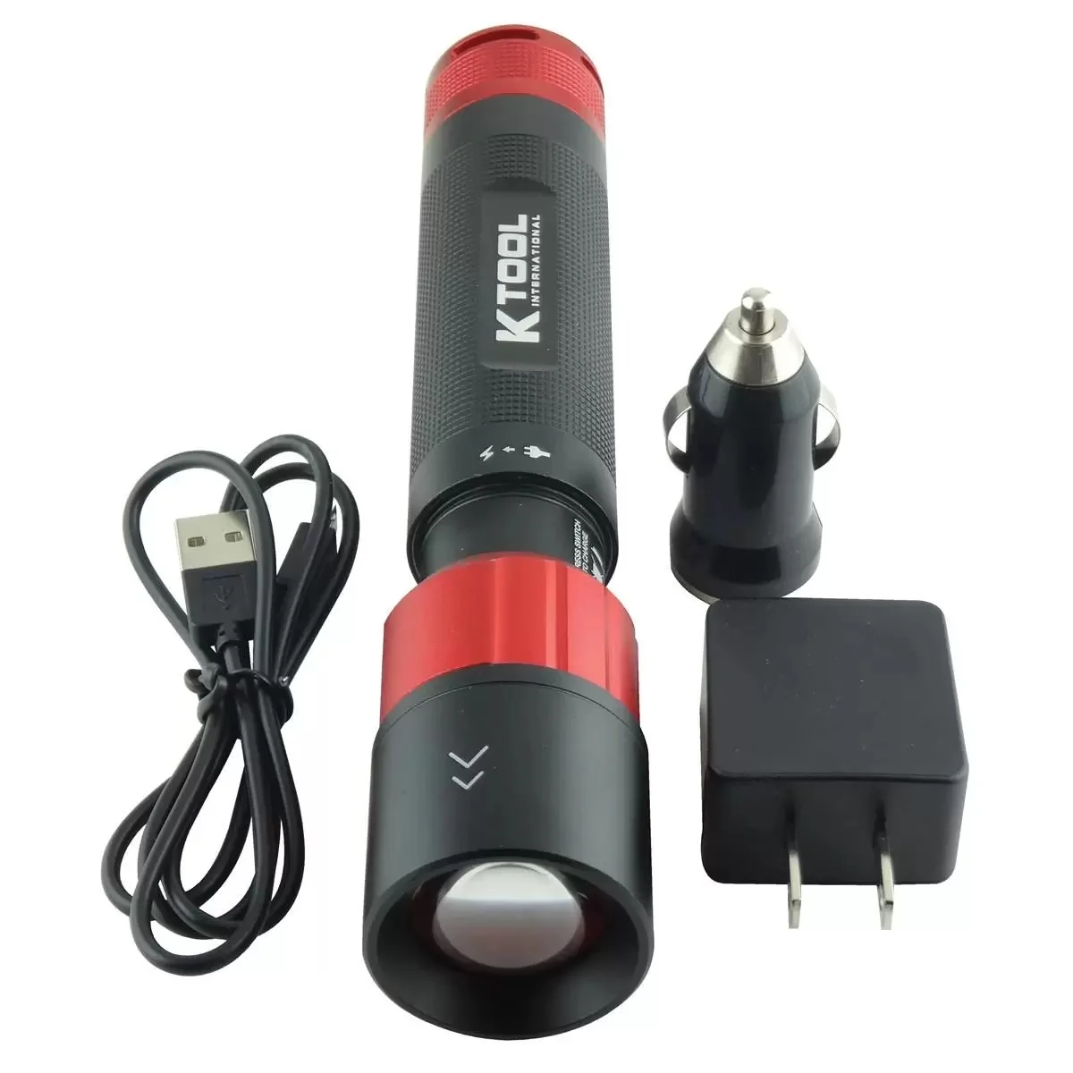 K Tool International Rechgargable 250 Lumen Flashlight CREE LED XPG