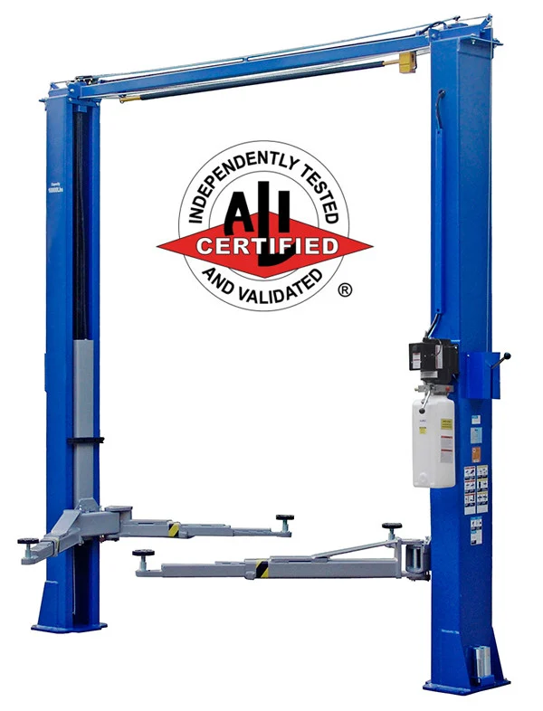 ATD Tools ALI Certified 10,000lb Capactiy Asymmetric / Symmetric Two Post Overhead Vehicle Lift
