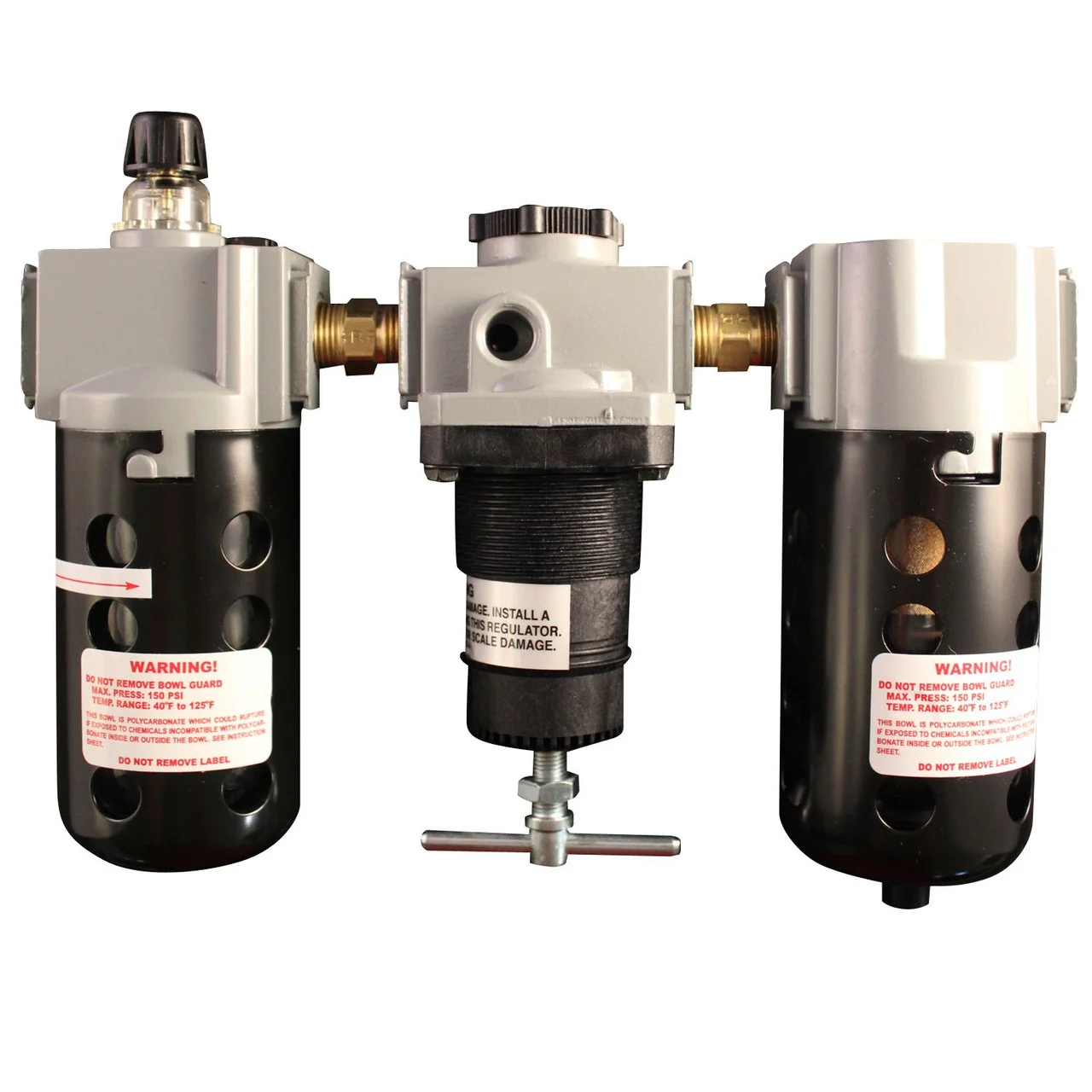 Milton? 3/8" NPT Deluxe Polycarbonate FRL Trio