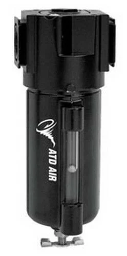 ATD Tools Standard 1/4? NPT Filter, Metal Bowl, 40 Micron, 48 SCFM