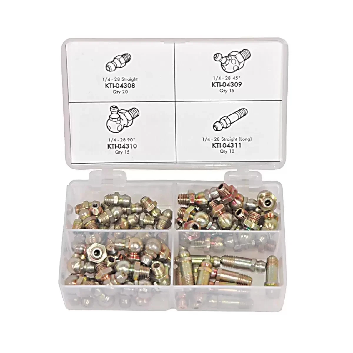 K Tool International 60pc SAE Grease Fitting Assortment
