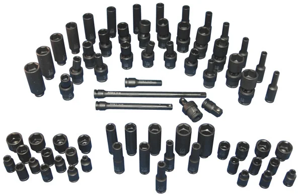 ATD Tools 71 Pc. 1/4" Dr. 6 Point SAE & Metric Standard, Deep and Universal Impact Socket Set