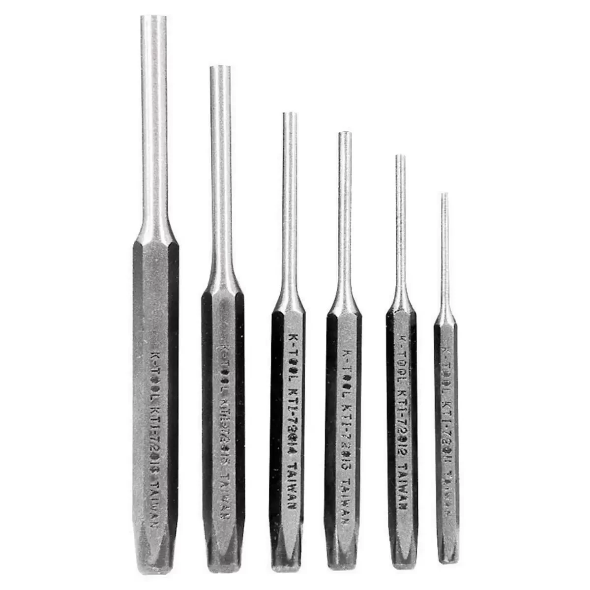 K Tool International 6-Piece Pin Punch Set