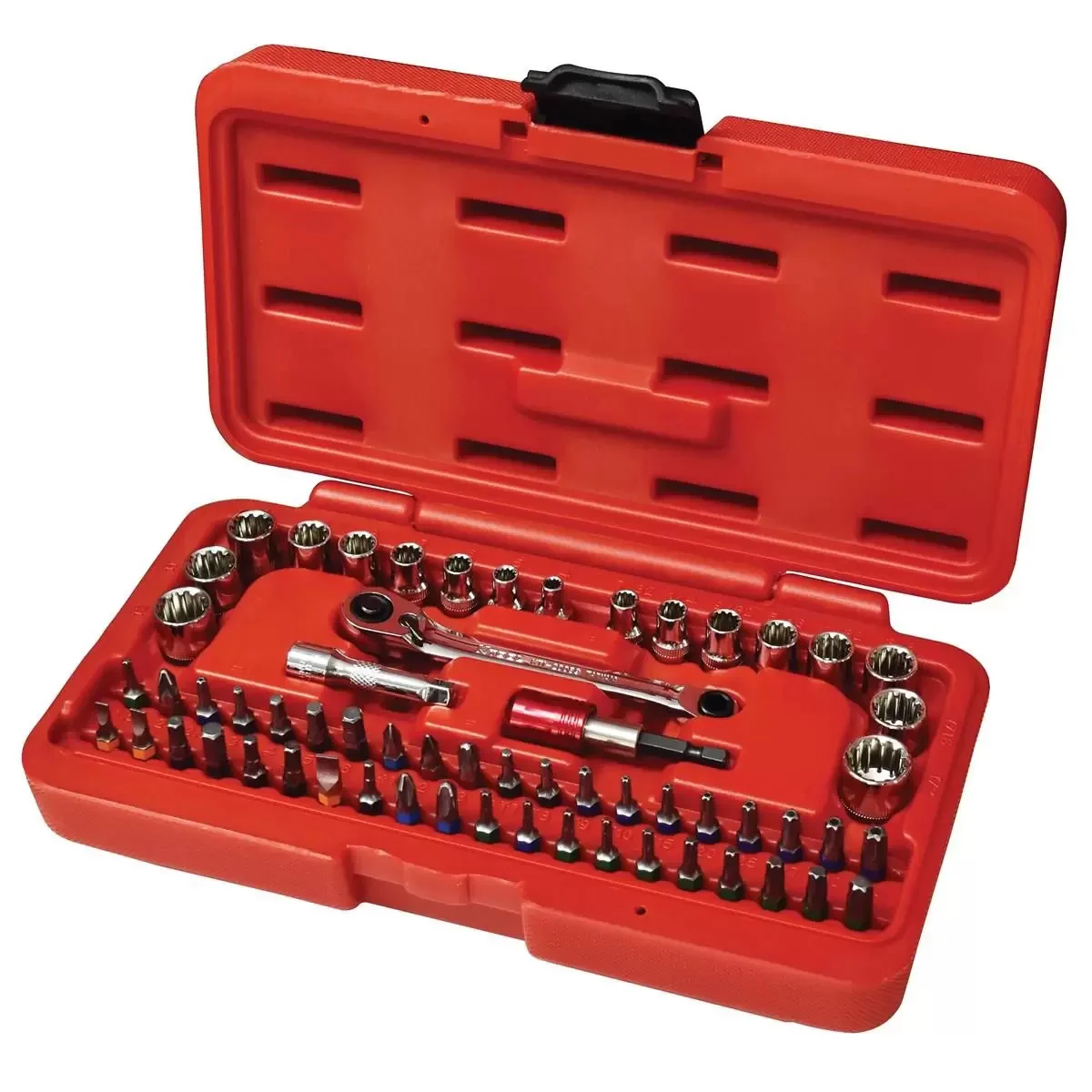 K Tool International SPLINE SOC SET 1/4" DR 60 PC