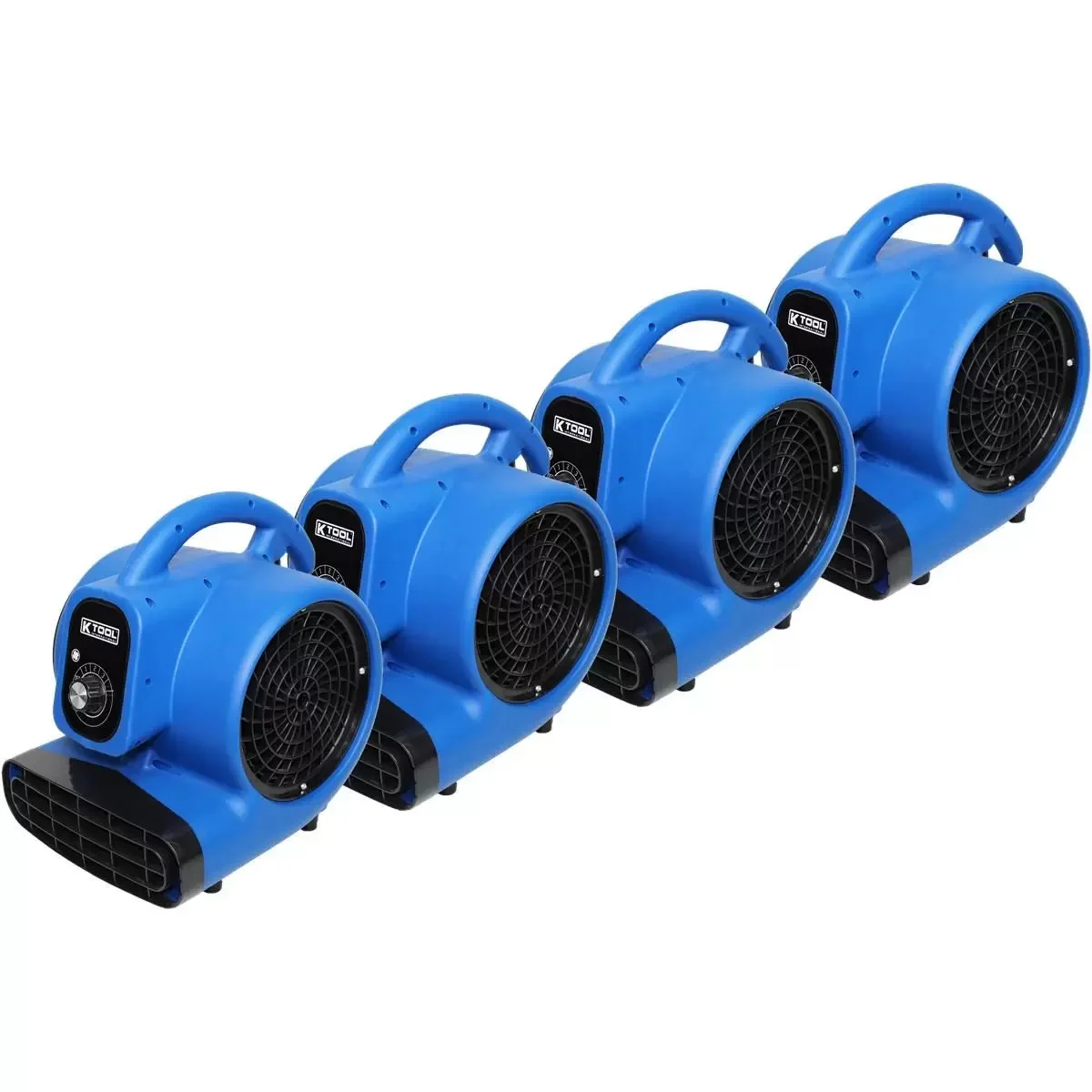 K Tool International 4 Pk. of 800 CFM Floor Blowers
