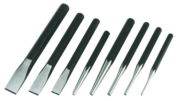 ATD Tools Chisel-Punch Set, 8 pc.