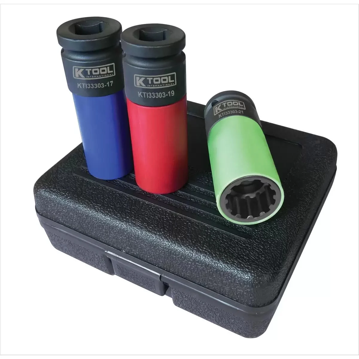 K Tool International 3-PC 1/2" Drive Spline Protective Wheel Socket Set