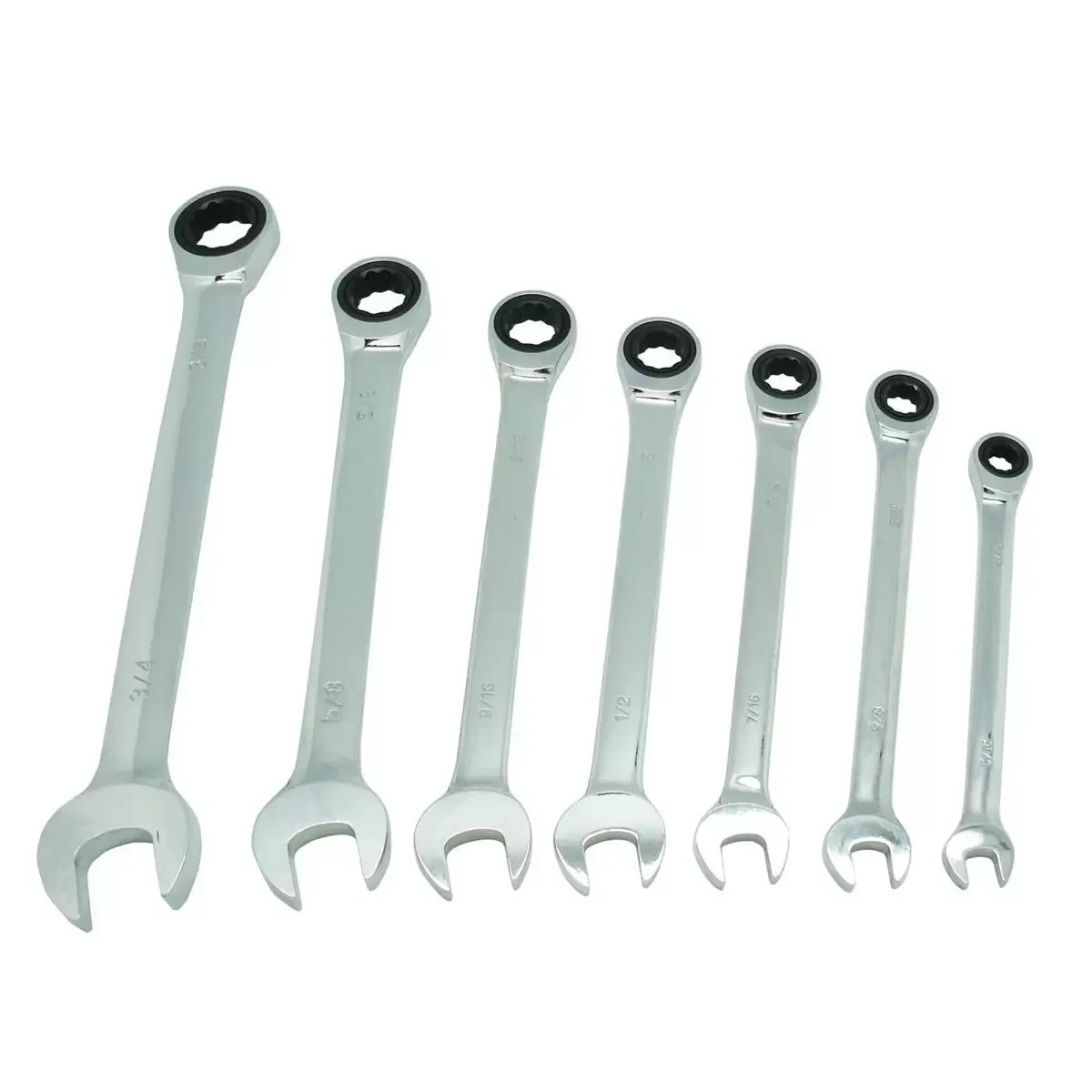 K Tool International 7-PIECE SAE RATCHETING WRE SET