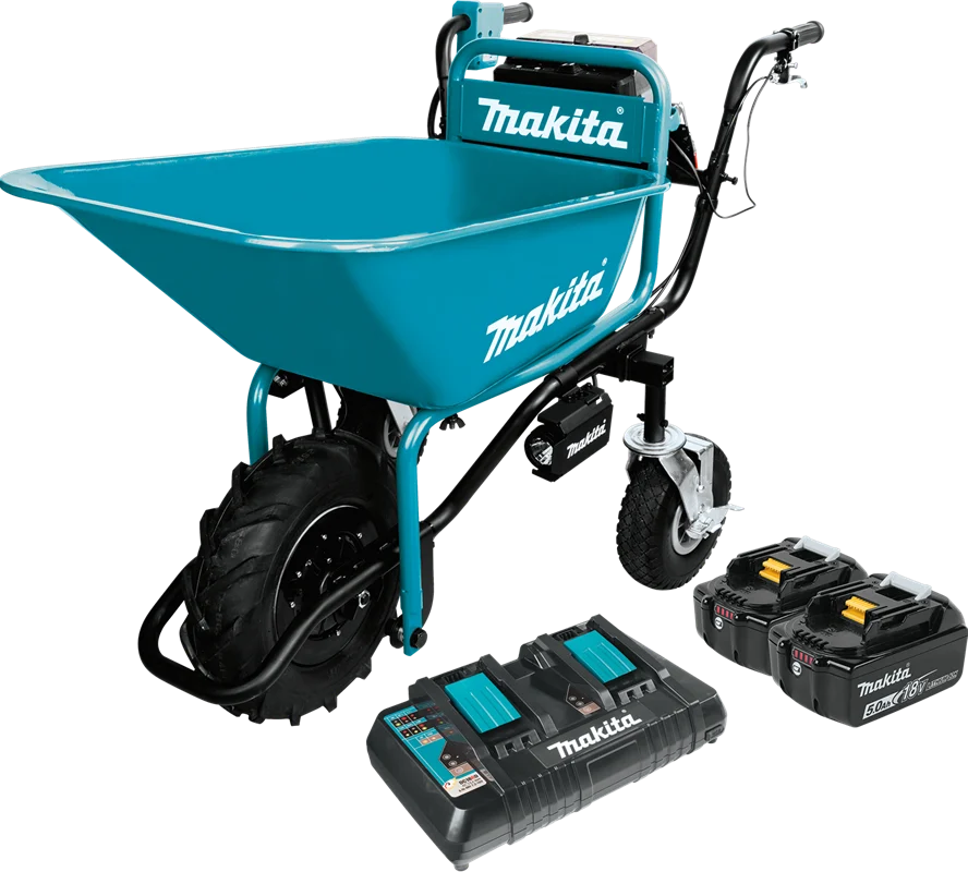 36V (18V X2) LXT? Brushless Power-Assisted Wheelbarrow Kit (5.0Ah), Steel bucket, XUC01PTX1 (Discontinued)