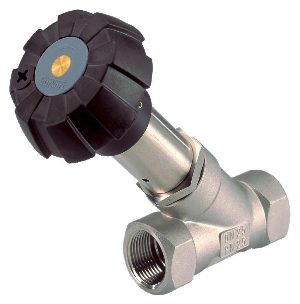 G 2'' Manual 2-Way Angle Seat Valve Stainless Steel - 2000 - 468951