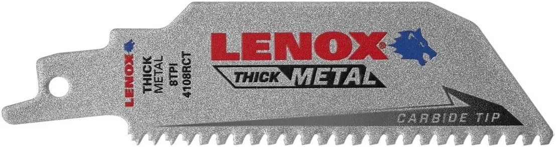 Lenox 2014214 Lenox Lazer CT 8-TPI 4-in. Reciprocating Saw Blades, 5-Pack