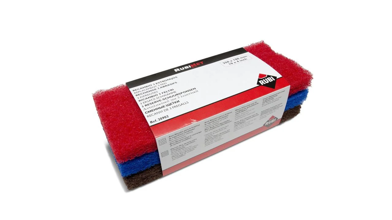 Rubi Sponges, Floats And Pads 3 replacement pads - SOFT / MEDIUM / HARD