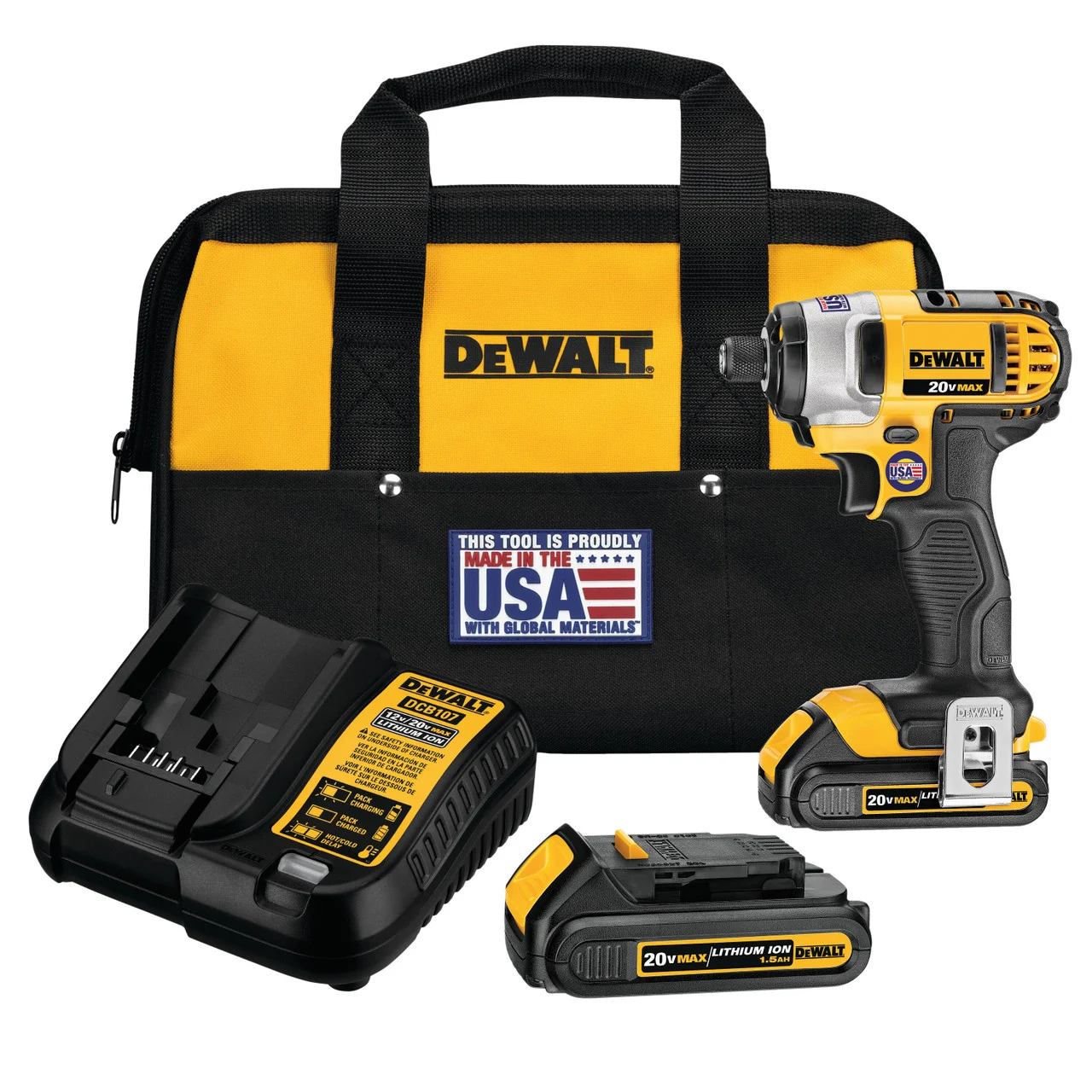 20V MAX* LITHIUM ION 1/4 IN. IMPACT DRIVER KIT (1.5AH) DCF885C2