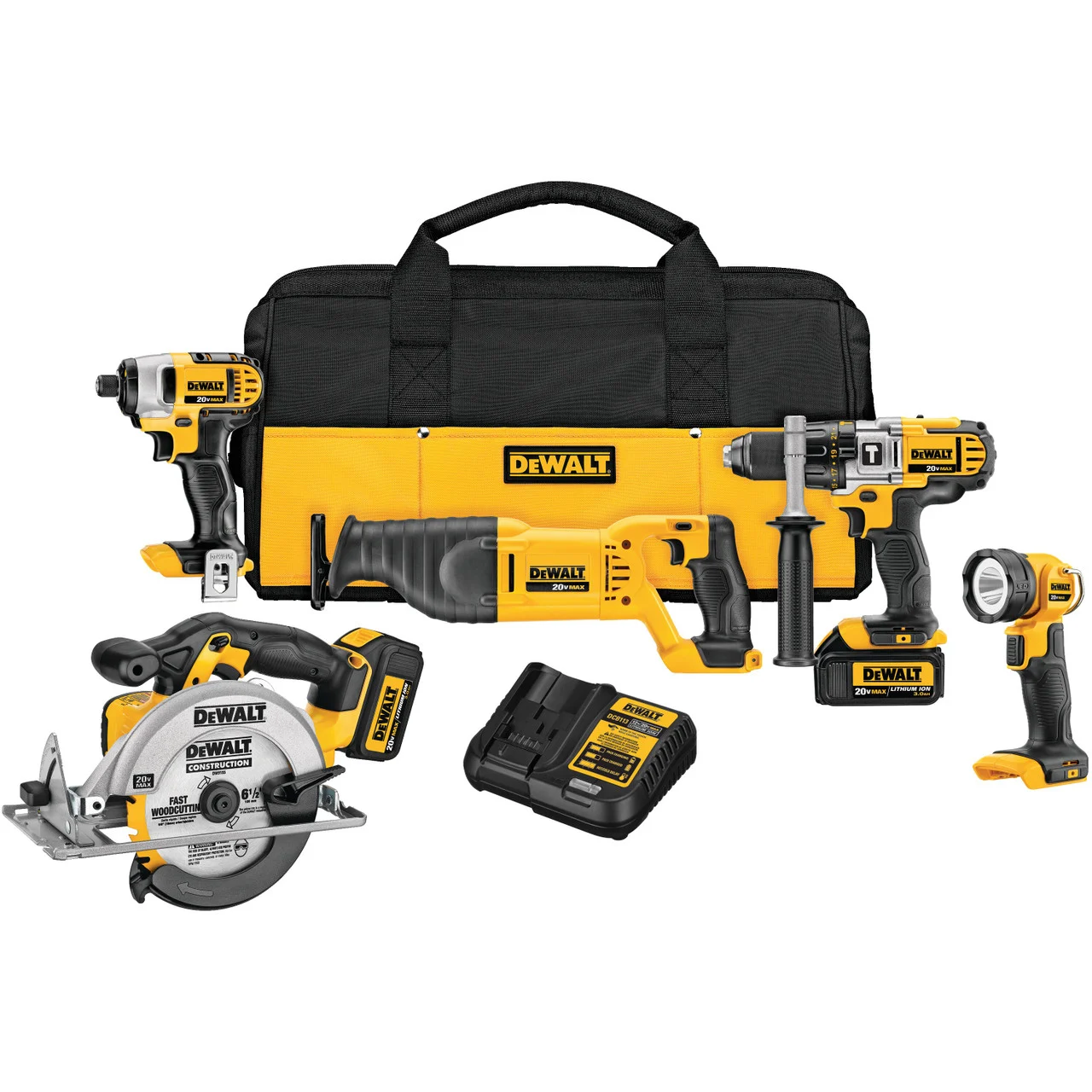 20V MAX* LITHIUM ION 5-TOOL COMBO KIT (3.0AH) DCK590L2