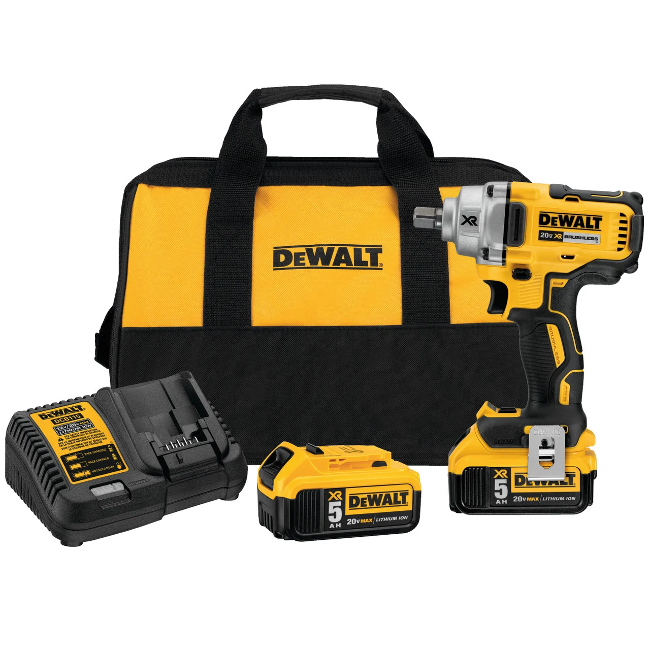 20V MAX* XR 1/2 IN. MID-RANGE CORDLESS IMPACT WRENCH WITH DETENT PIN ANVIL KIT DCF894P2