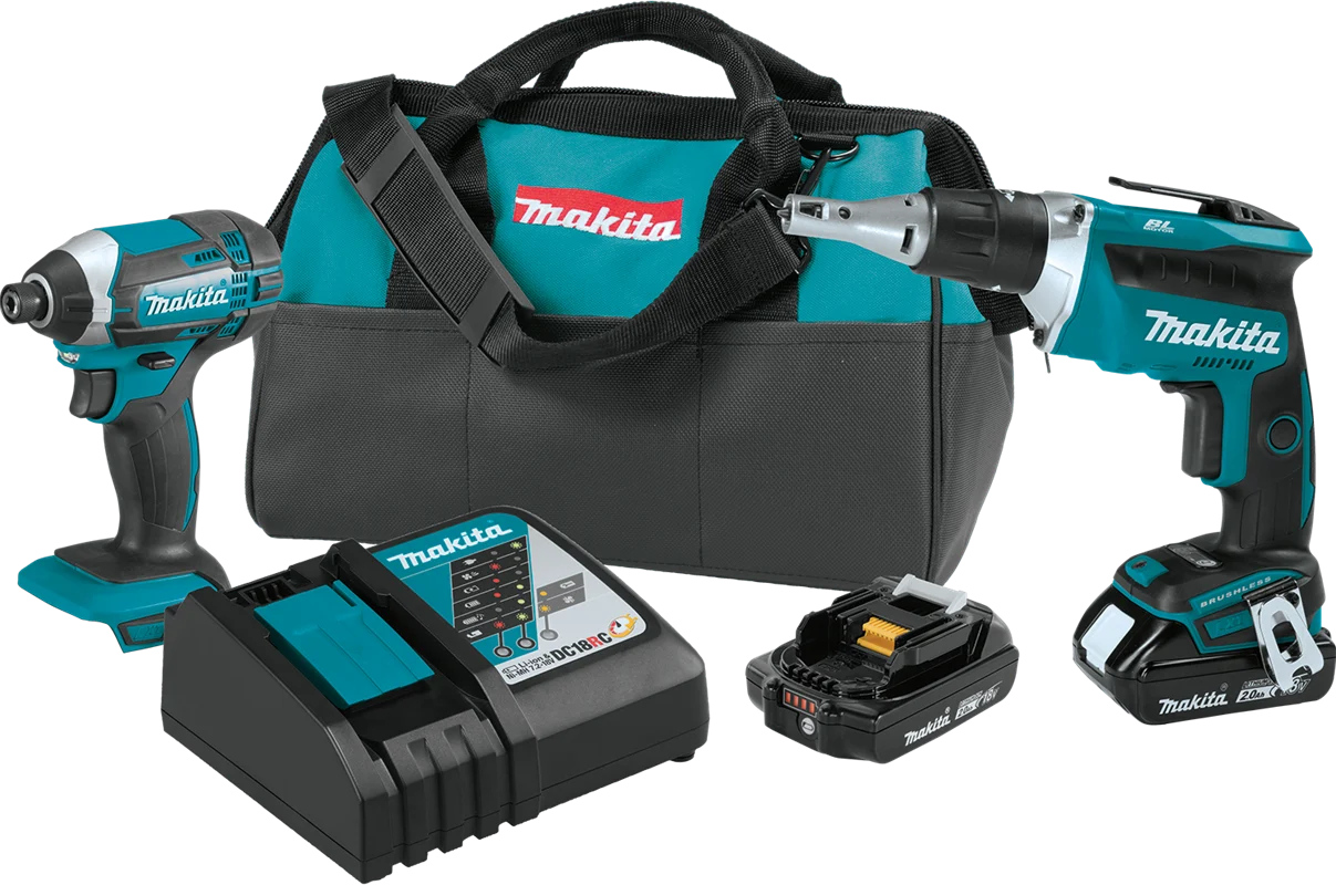 18V LXT? Lithium-Ion Compact Cordless 2-Pc. Combo Kit (2.0Ah), Motor delivers, XT262R