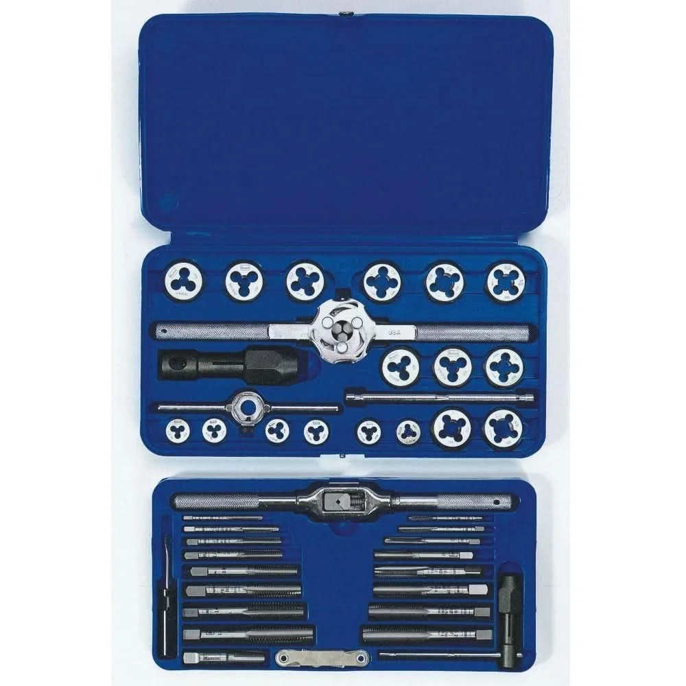 Irwin 24606 HANSON 41-Piece Machine Screw/Fractional Tap And Die Set 41 Piece Set