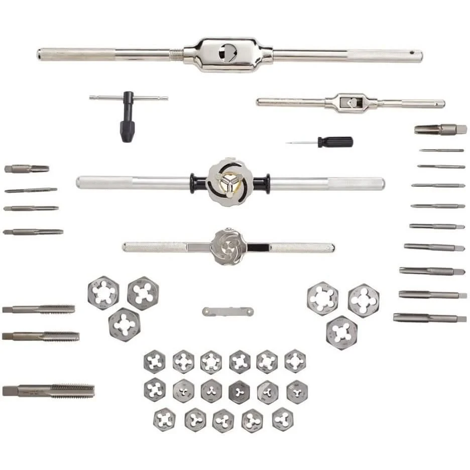 Irwin 24640 HANSON 53-Piece Machine Screw/Fractional Tap And Die Set 53 Piece Set