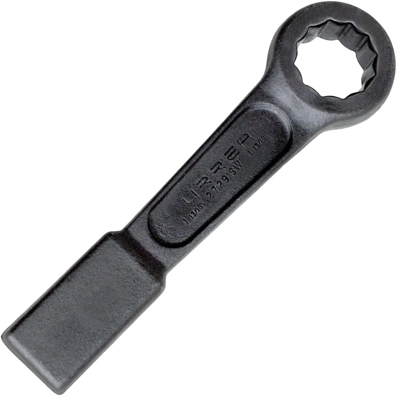 URREA 12-Point Striking Wrench - 1-1/4? Black Flat Strike Wrench with Straight P